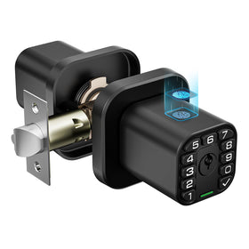 Richelock fingerprint door knob with illuminated keypad for quick entry