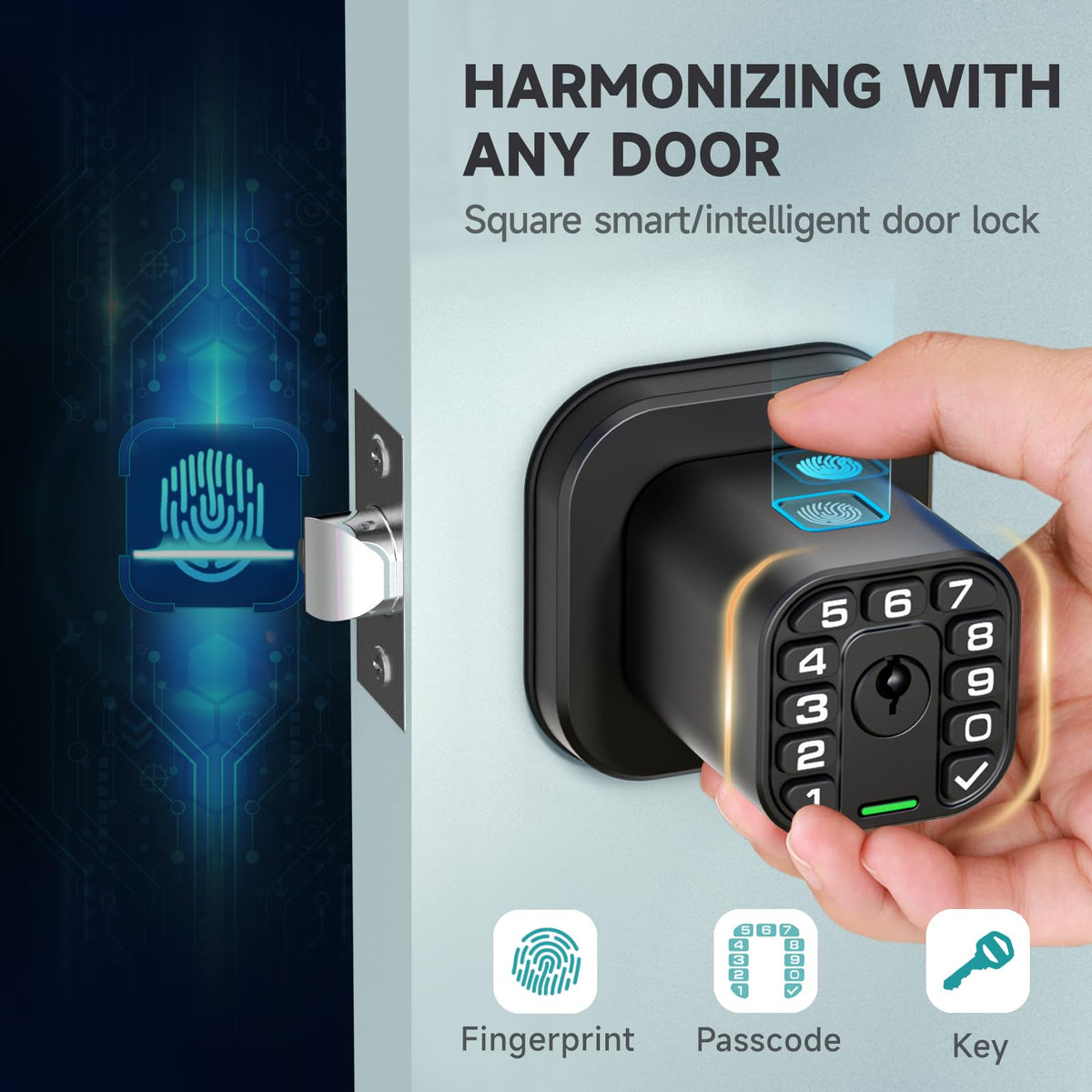 Richelock smart lock fingerprint access for family use