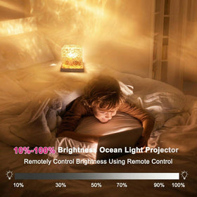 RICHMYC Ocean Wave Projector Light 16 colors for versatile scenes