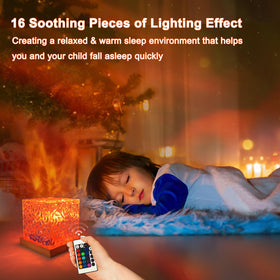 RICHMYC Ocean Wave Projector Light 360-degree projection fills walls