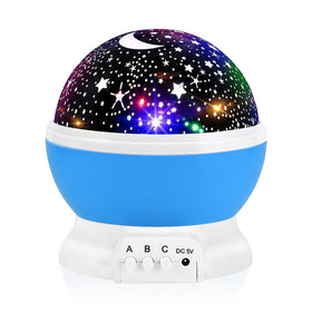 RICTLY Night Light Nebula with 360-degree rotation for a kid's room.