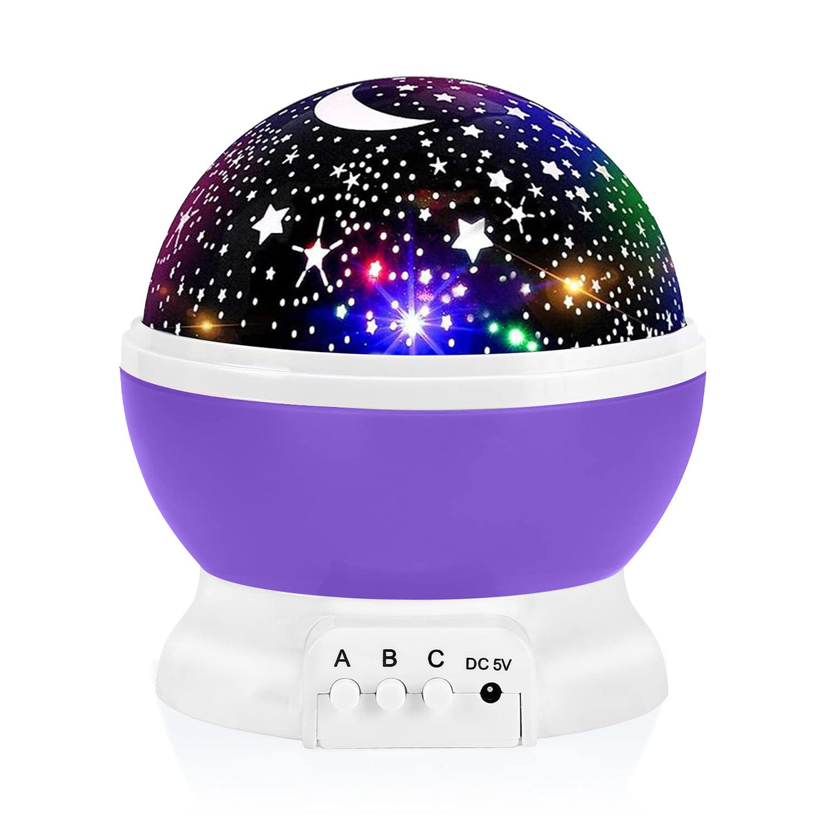 RICTLY Night Light Nebula projecting calming stars in kids room