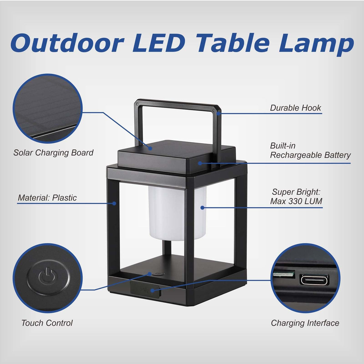 RIDALUX solar lamp enhances garden and patio ambiance as a gift