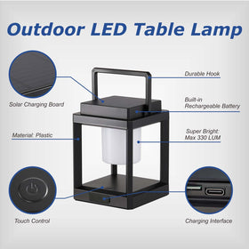 RIDALUX solar lamp enhances garden and patio ambiance as a gift
