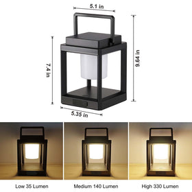 RIDALUX IP44 waterproof lantern provides warm light in rain or snow