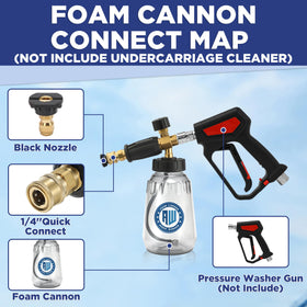 RIDGE WASHER brass large aperture nozzle enables strong spray for deep cleaning