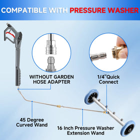 RIDGE WASHER four-nozzle system for even undercarriage coverage.