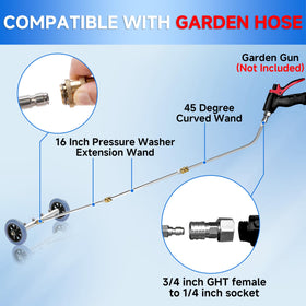 RIDGE WASHER garden hose adapter for easy hose connections and setup.