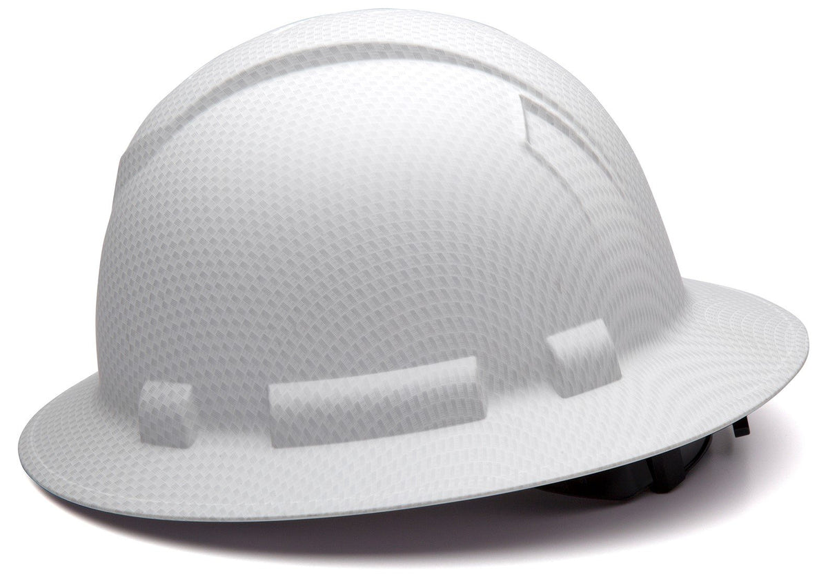 Ridgeline Pyramex ABS hard hat offers strong, lightweight protection.