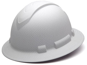 Ridgeline Pyramex full brim hard hat with lightweight ABS protection for all-day comfort.