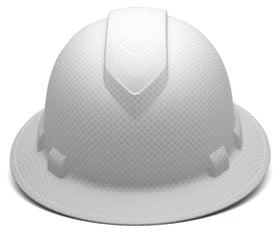 Ridgeline Pyramex hard hat ratchet suspension for quick, secure fit.