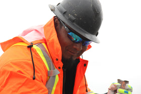 Ridgeline Pyramex replaceable brow pad offering enhanced comfort on long shifts.