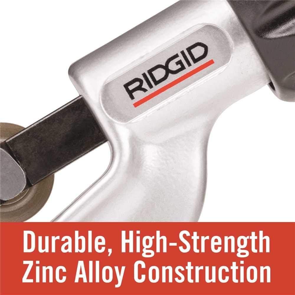 RIDGID 1/8 to 1-1/8 inch capacity tubing in action