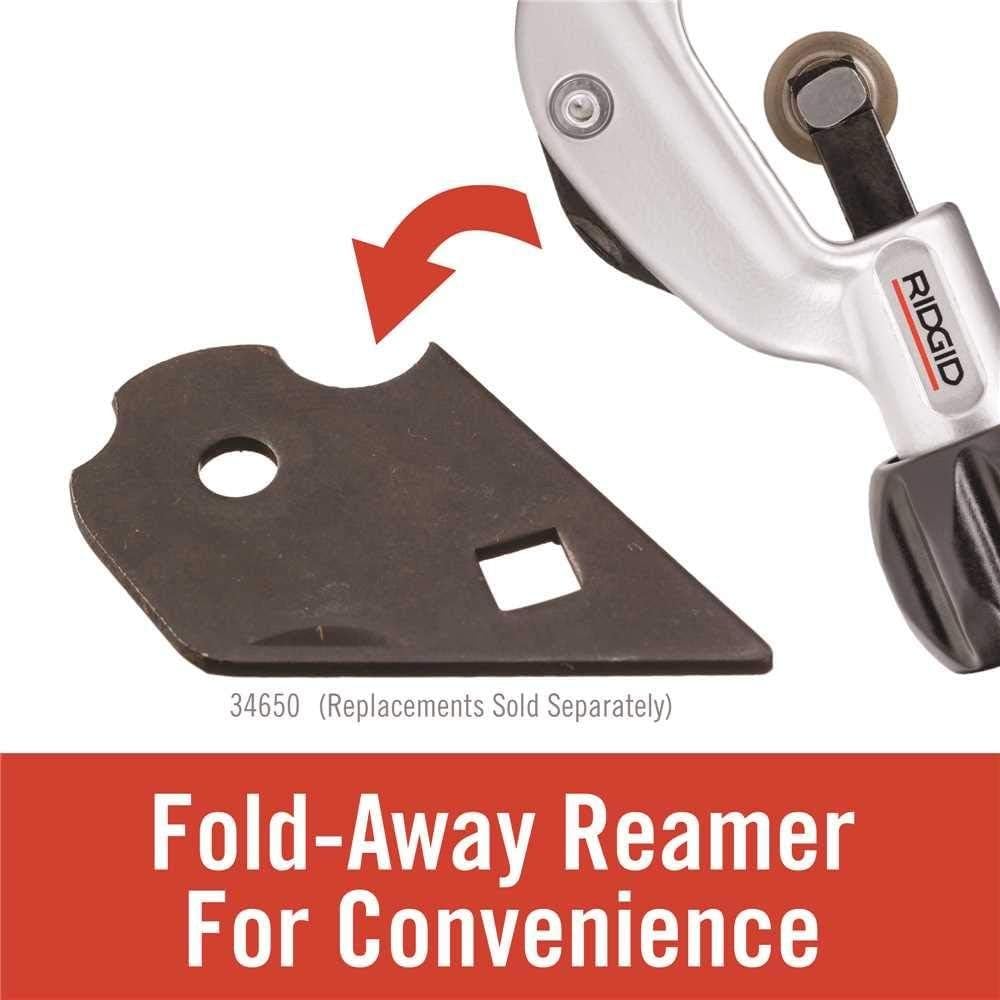 RIDGID enclosed feed screw minimizes clogging during cuts