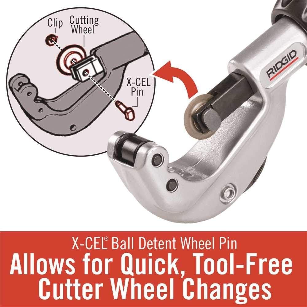 RIDGID cutter wheel in knob with included spare wheel