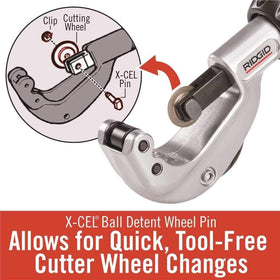 RIDGID cutter wheel in knob with included spare wheel