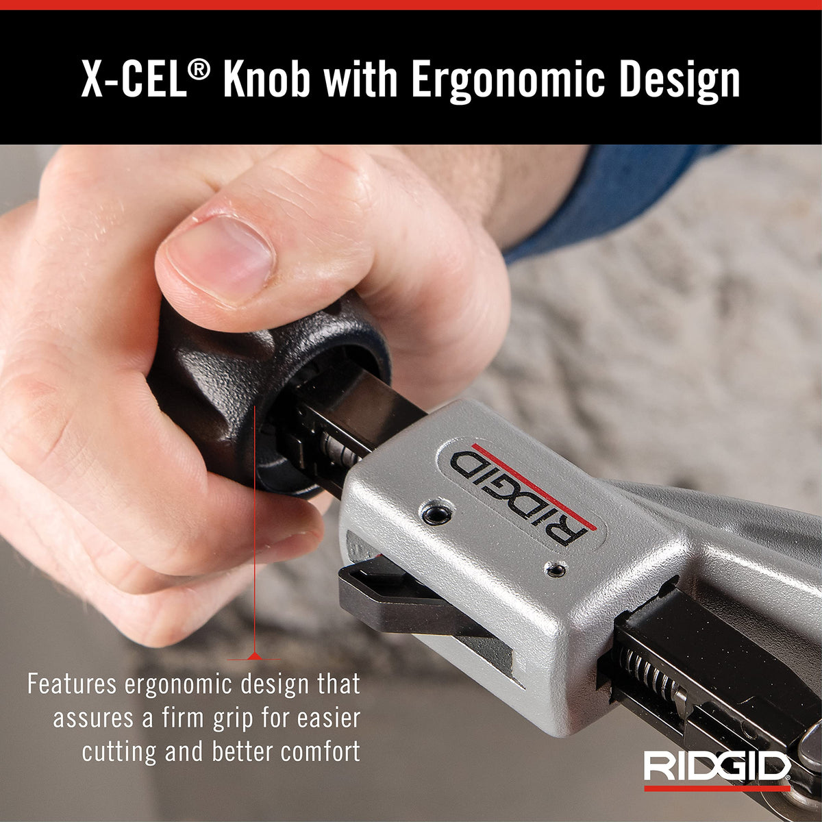RIDGID 151 wheel change demonstrates tool-free, rapid cutter wheel replacement