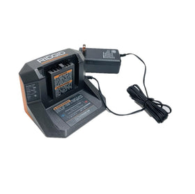 Wall-mount capable RIDGID charger keeps workspace organized