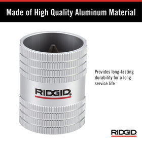 RIDGID 223S tool performing beveling and deburring on tubing