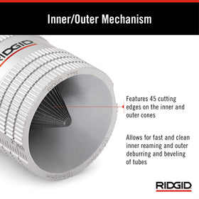 RIDGID 223S dual imperial/metric bar for easy adjustments on site