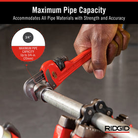 RIDGID 31000 cast-iron housing highlights durability for tough pipe work.