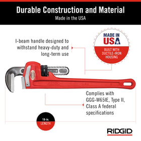 RIDGID 31025 fully-floating hook jaw in action enables fast adjustments.