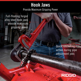 RIDGID 31030 easy-spin adjustment nut speeds setup.
