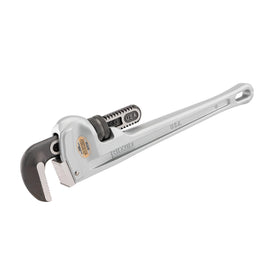 RIDGID 31110 36-inch aluminum pipe wrench front view for heavy-duty plumbing tasks