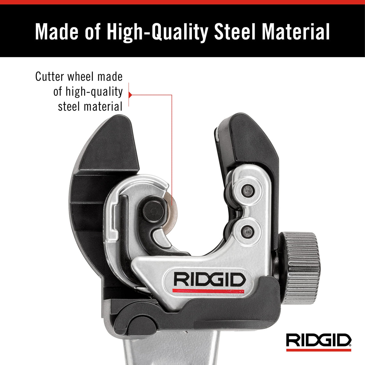 Compact ergonomic Ridgid cutter designed for restricted spaces.
