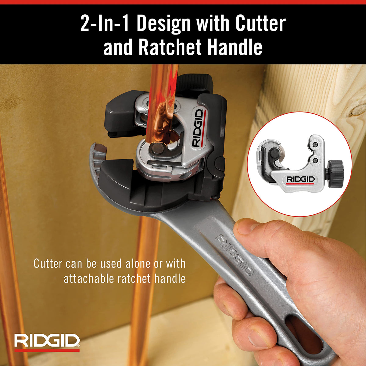 Cutting range from 1/4in to 1-1/8in OD on a compact tool.