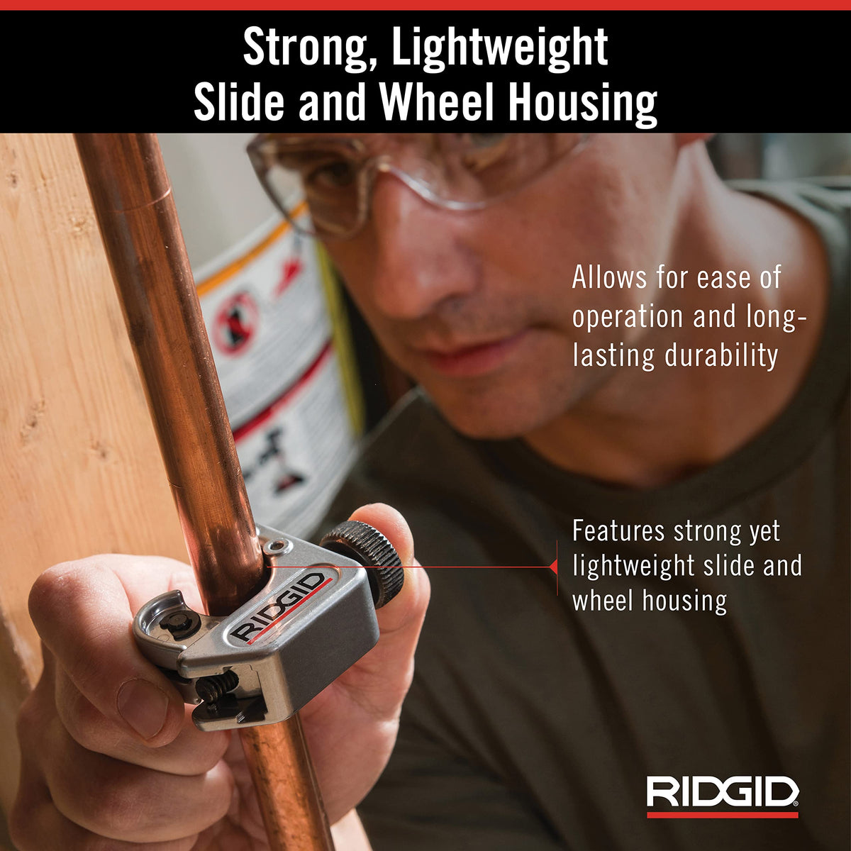 RIDGID 32985 compact design in restricted-space tubing jobs.
