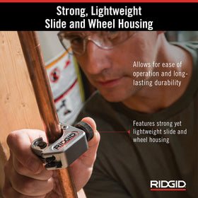 RIDGID 32985 compact design in restricted-space tubing jobs.