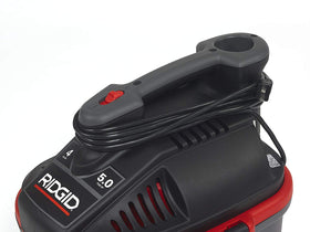 Noise muffler and diffuser on RIDGID 4000RV for quieter cleanup