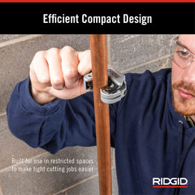 RIDGID 86127 large knurled feed screw knob enables easy pressure control
