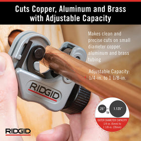 RIDGID 86127 lightweight slide housing reduces fatigue during use