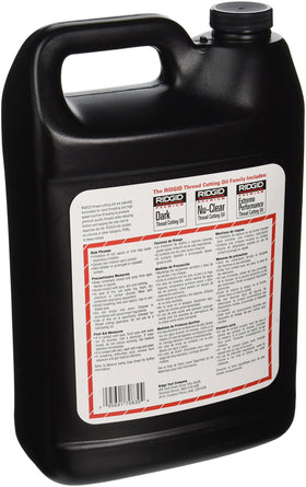RIDGID 70830 pouring action demonstrates anti-mist formula for safer threading.