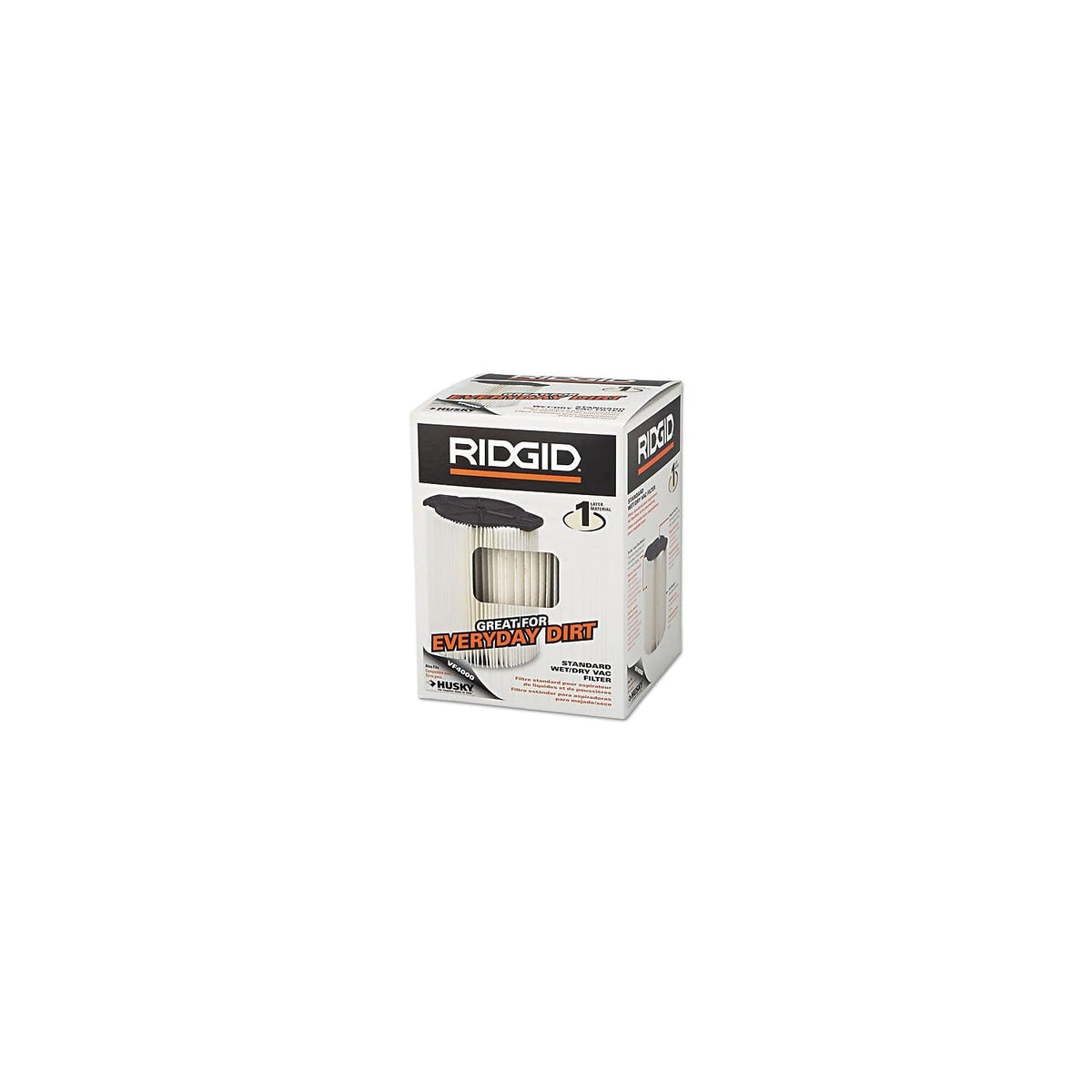 Durable RIDGID VF4000 filter built for repeated cleanups