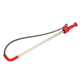 RIDGID K-3 toilet auger overview highlighting compact design for easy storage