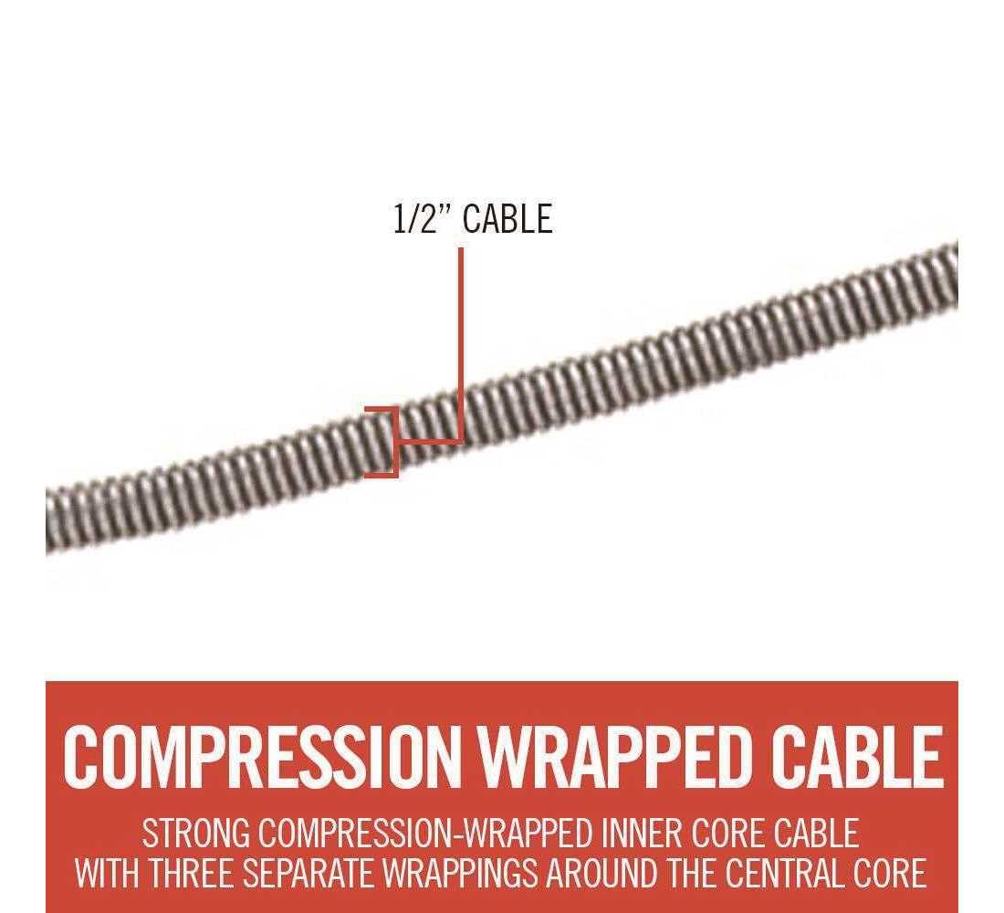 RIDGID manual or cordless drill operation setup for flexible plumbing.