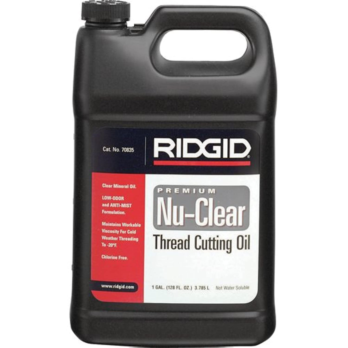 RIDGID Nu-Clear thread oil bottle for cooling during threading.