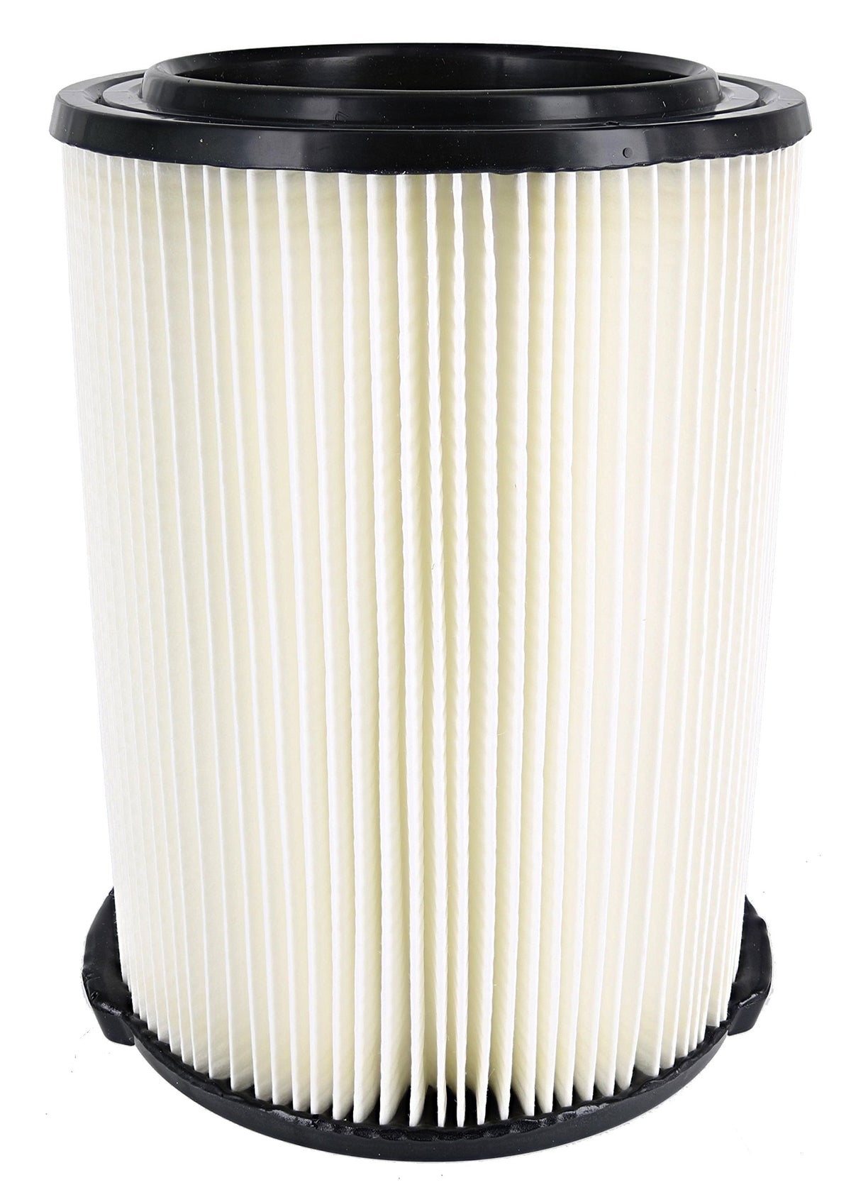 RIDGID pleated 1-layer design increases dirt collection in workshops.