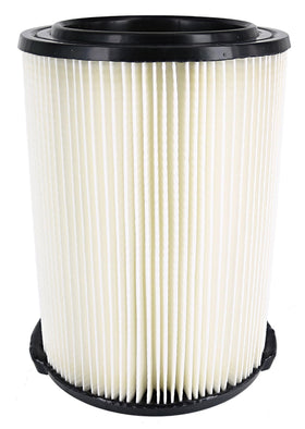 RIDGID pleated 1-layer design increases dirt collection in workshops.