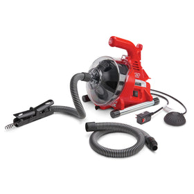 RIDGID PowerClear extension-ready guide hose for hard-to-reach drains.