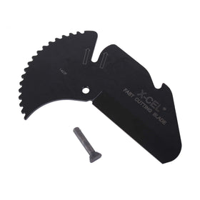 RIDGID RC-2375 blade cutting plastic tubing with tool-free blade change