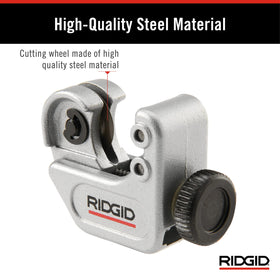 RIDGID slide and wheel housing provide sturdy operation on the job.