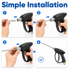 RIHUALS coil and pipe cleaning with a pressure washer accessory.