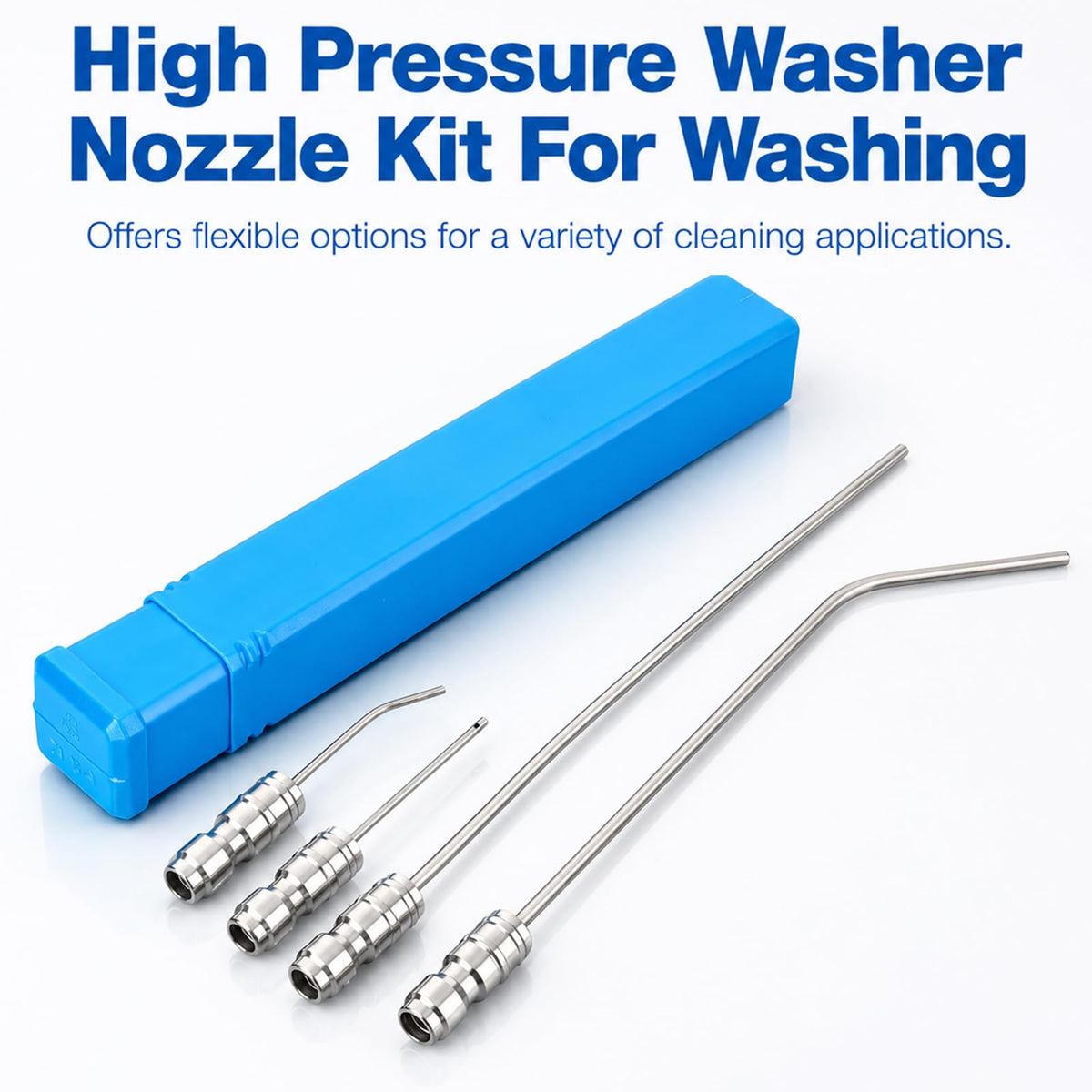 RIHUALS short-needle nozzle enables precise cleaning in tight gaps.