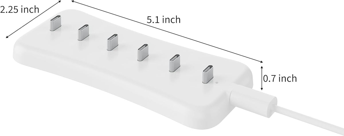 Rihvy charging station compact size fits on shelves or desks