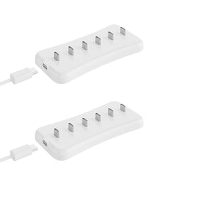 Rihvy under-cabinet charging station with 6 USB-C ports, organized power in one sleek unit