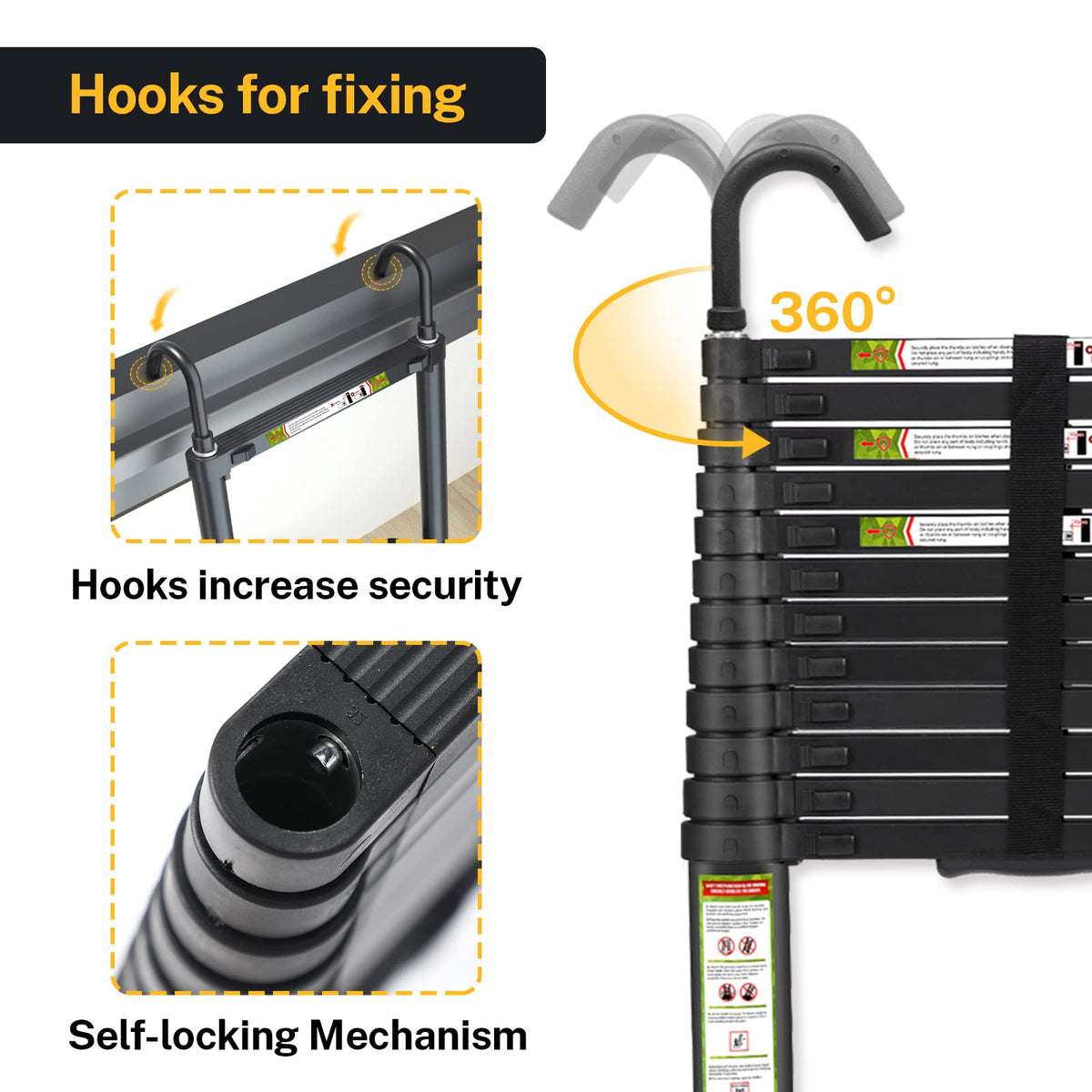 RIKADE ladder suitable for home, workshop, and RV camping